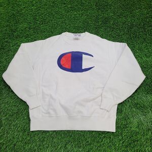 Vintage Y2K Champion Big-C Logo Sweatshirt M 22x24 Baggy